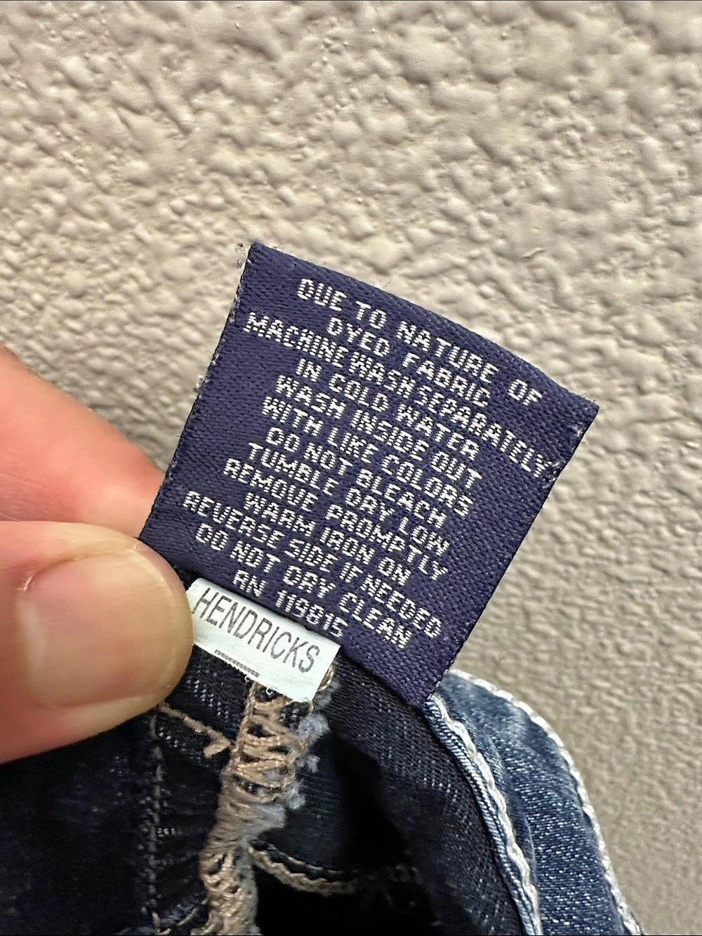 Women Blue Jeans size 20 Rhythm in Blues Strech Jeans Embroidered 5 Pockets - Picture 7 of 13